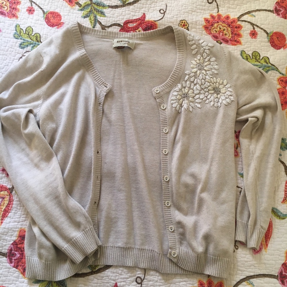 Sonoma Floral accent cardigan